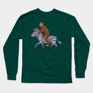 Washington Zebra and Bigfoot Long Sleeve T-Shirt